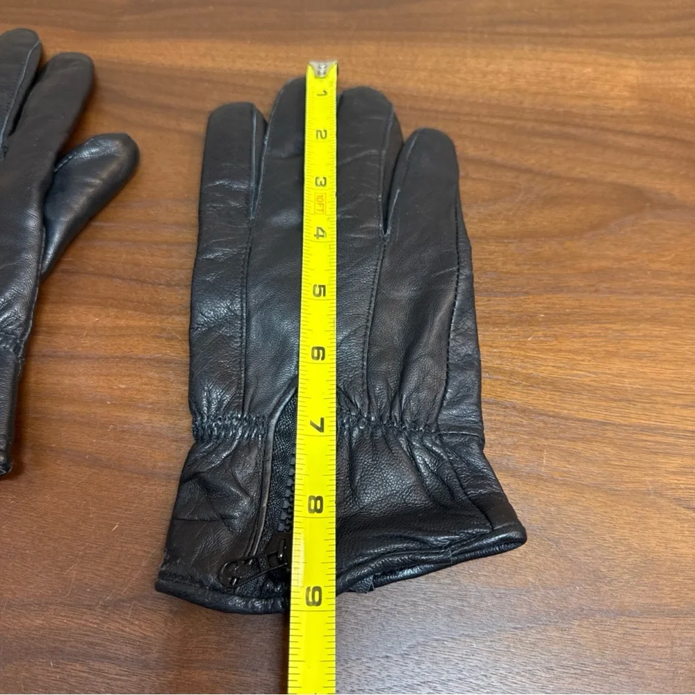 Tru Fit Women’s Gloves 100%‎ Genuine Leather Lined Black Sz L Driving Walking